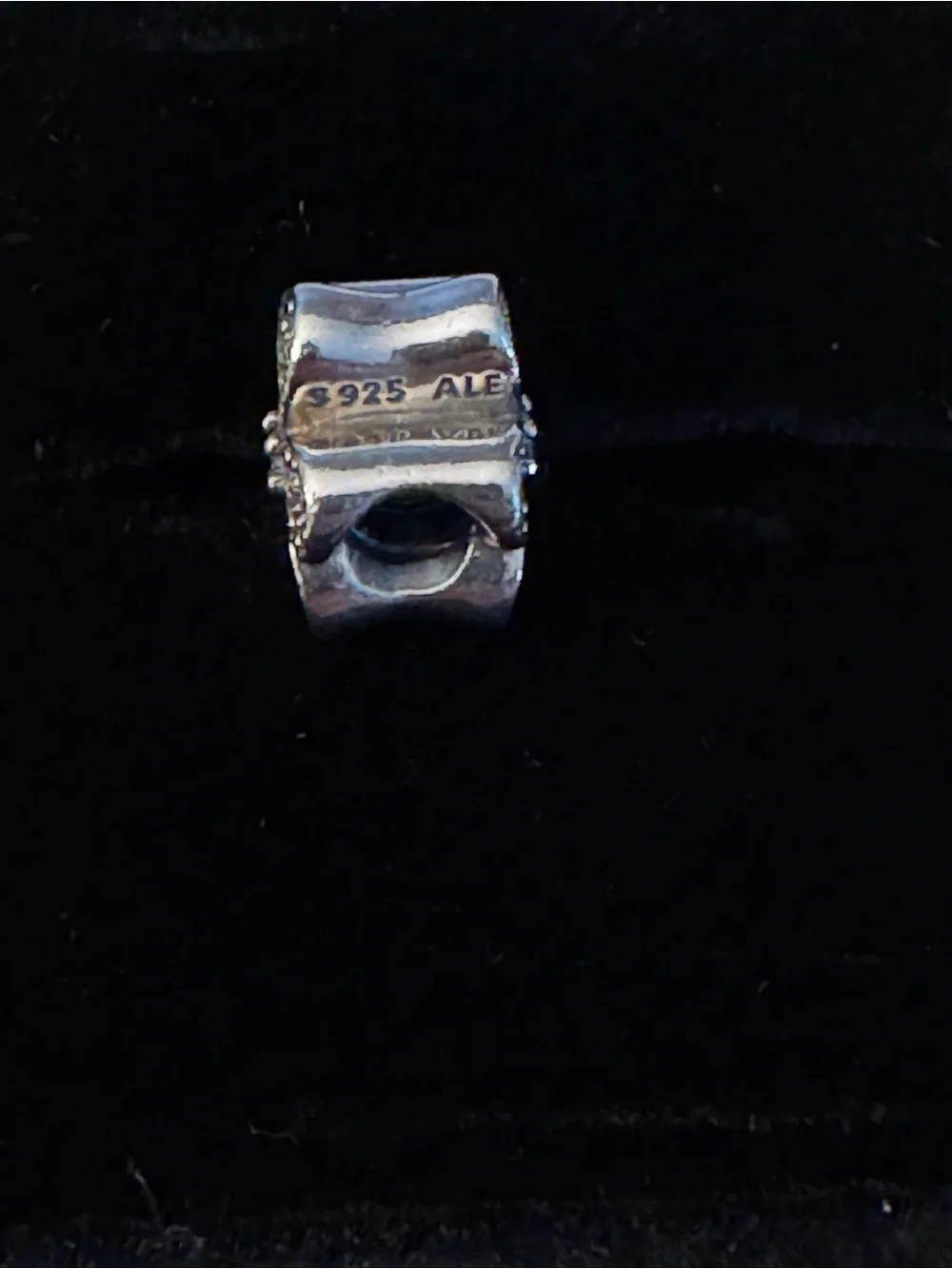 Chamilia Silver Floral Sparkle Ring Charm